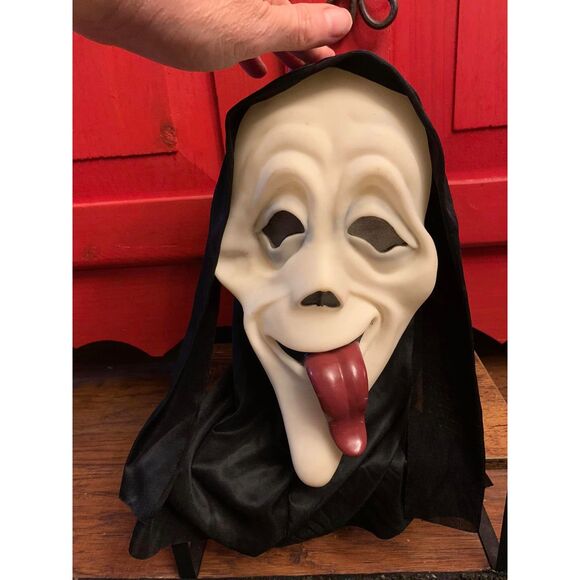 Ghostface Wassup Tongue Scream Mask Adult Easter Unlimited Funworld Halloween - Picture 1 of 3